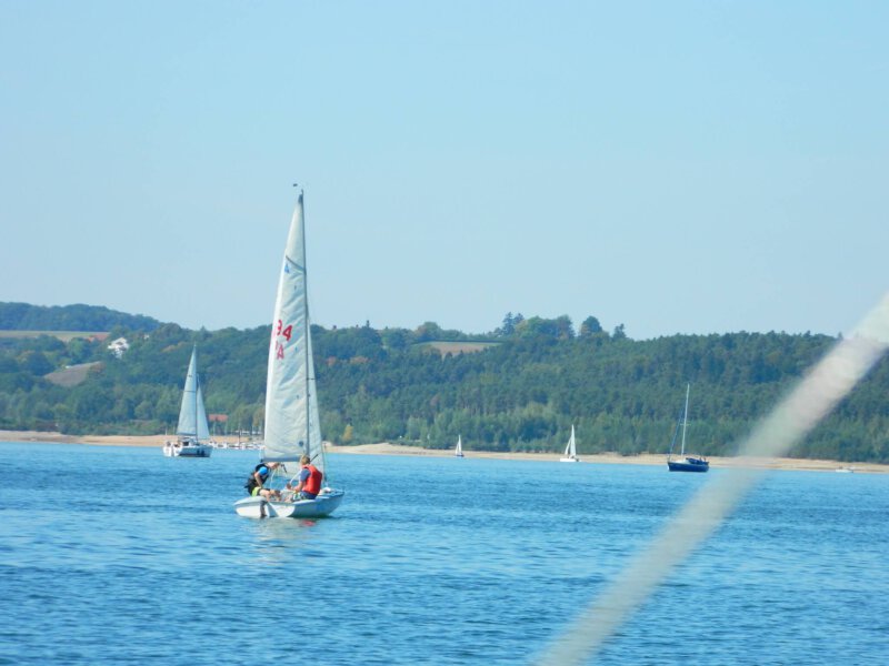 Seegelboote auf dem großen Brombachsee Seegelboote auf dem großen Brombachsee