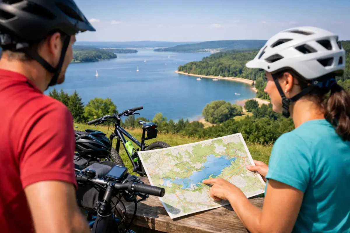Fahrradtour rund um Brombachsee planen