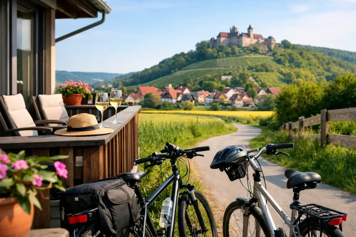 Ferienwohnung mit Fahrradwegen in Franken