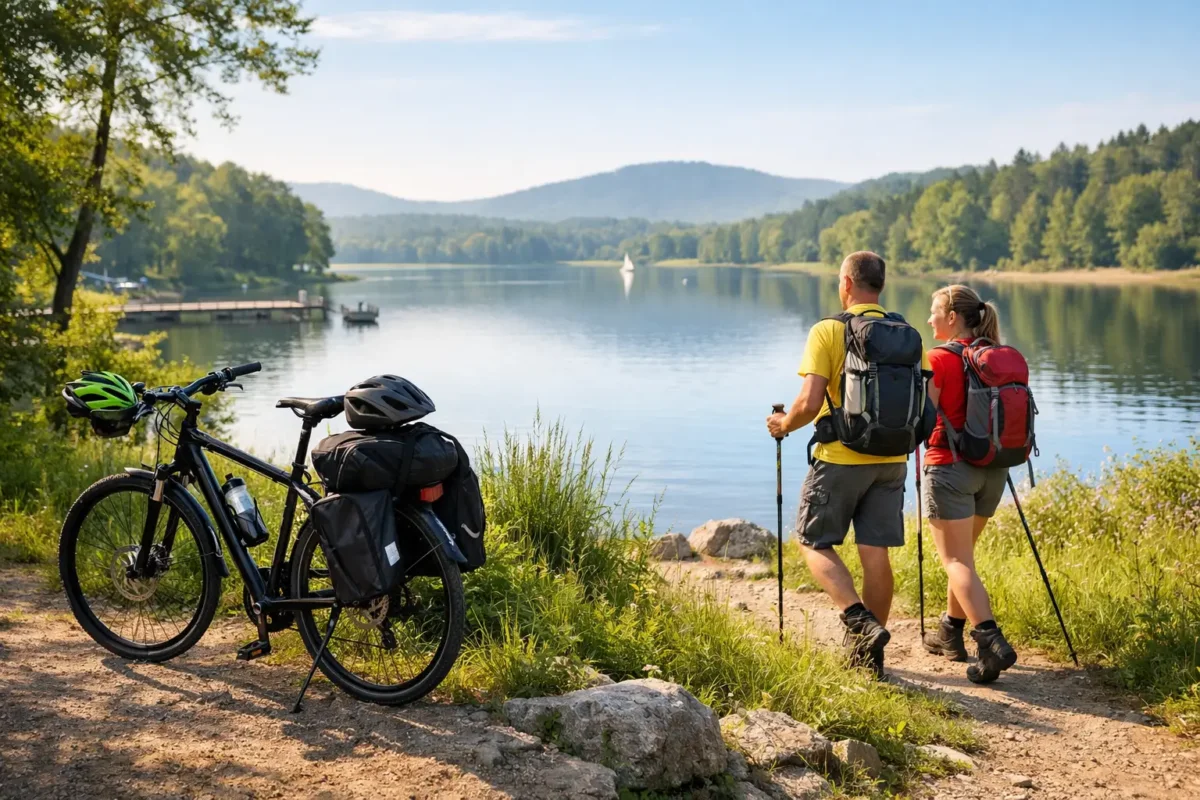 Fahrradurlaub oder Wanderurlaub im Seenland?